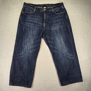 Lucky Brand Jeans Mens 38x26 H212 Blue Straight Medium Cotton HEMMED(Tagged 40)